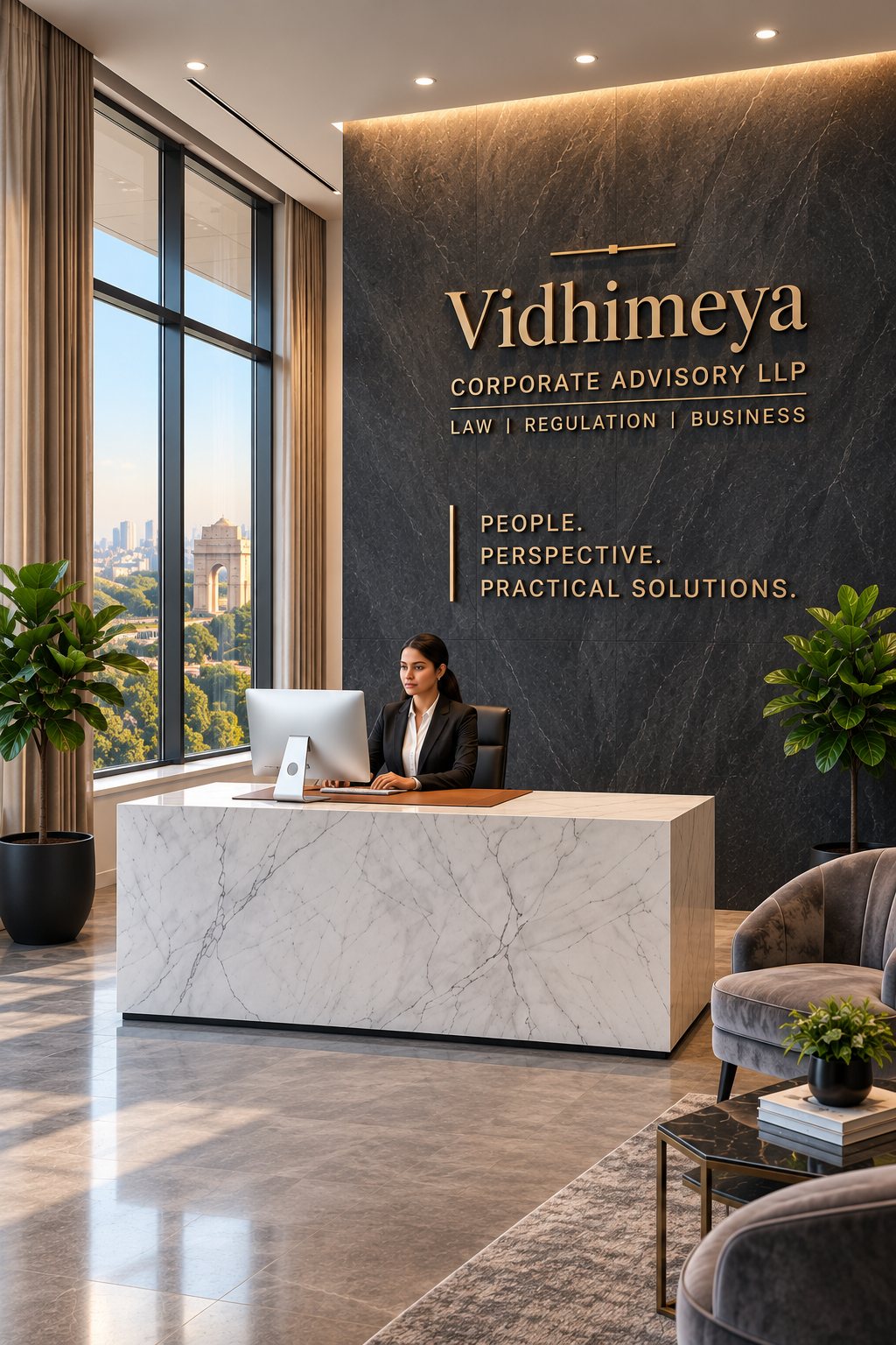 Vidhimeya Corporate Advisory LLP reception — Law | Regulation | Business
