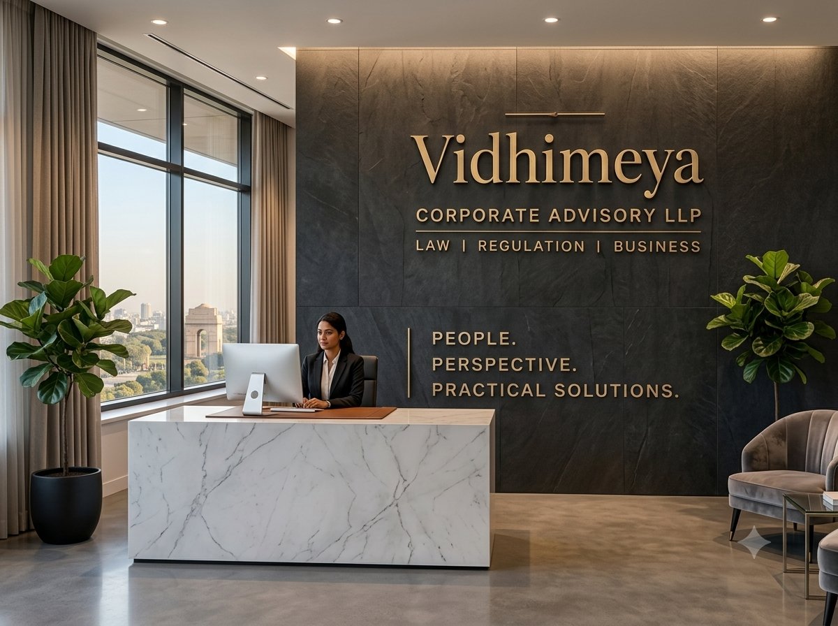 Vidhimeya Corporate Advisory LLP reception — Law | Regulation | Business